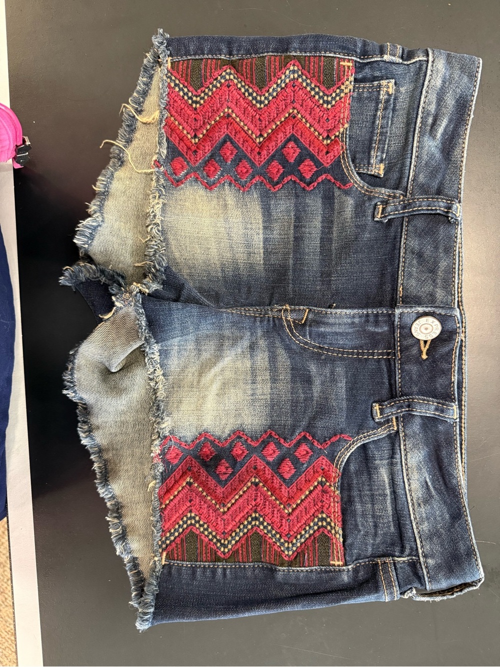 Express boho jean shorts